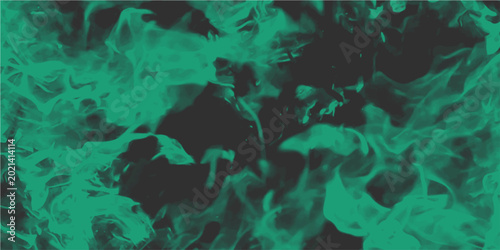 Ethereal emerald flames dance gracefully against a dark void, mesmerizing spectacle intensity passion.