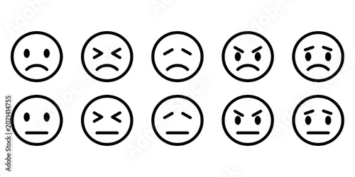 Tableau sur toile Rating/Feedback emoticon icon