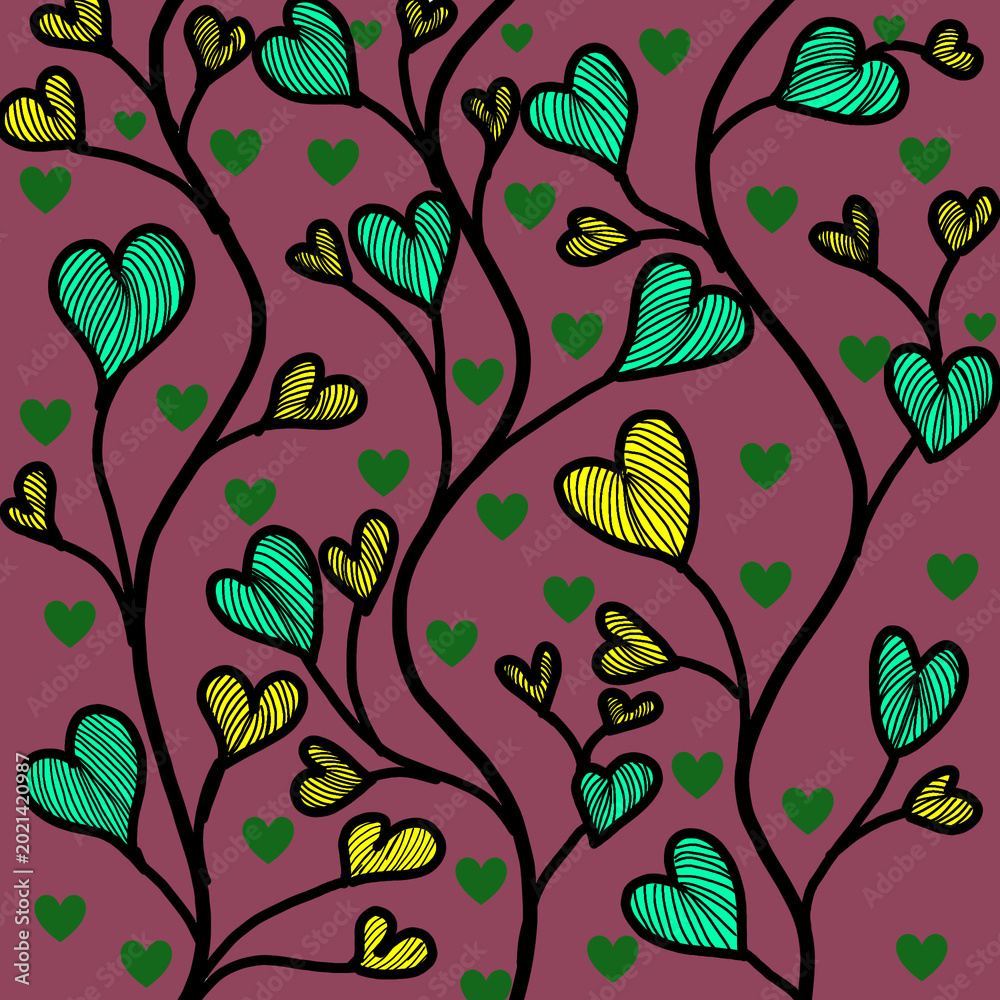 Fototapeta premium seamless floral pattern