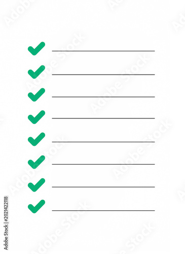 blank check list