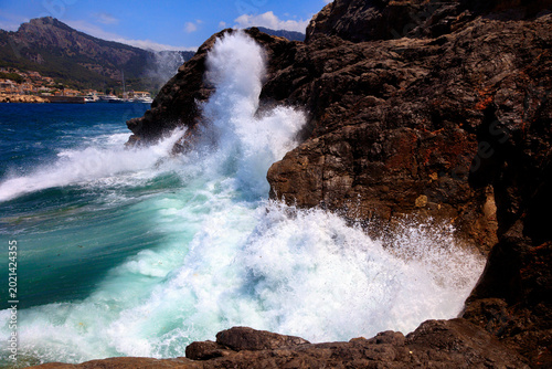 Surfing near Port de Soller