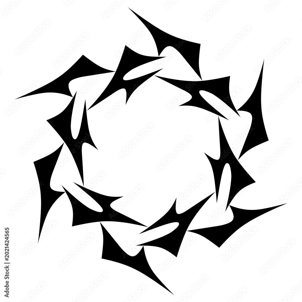 Obraz premium Chakra symbol silhouette