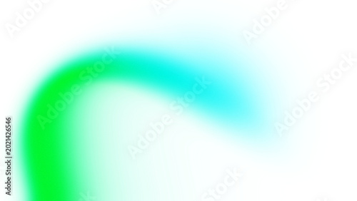 Abstract Green Cyan Gradient Mesh Curve