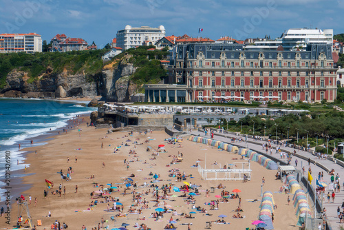 La grande plage de Biarritz