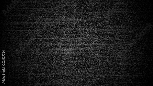 Foto Gritty monochrome television static pattern showing a dense field of black and w