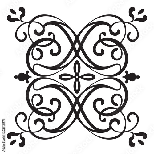 Luxury Classic Flourish Element for Wedding Invitations