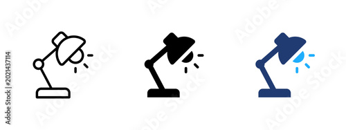 Tableau sur toile Desk lamp icon
