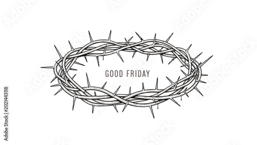 Photos Crown of thorns on Good Friday.