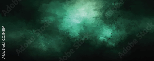 Картината върху платно A dark blue night sky with abstract cloudy textures and motion patterns creates a moody nature backdrop of light and smoke