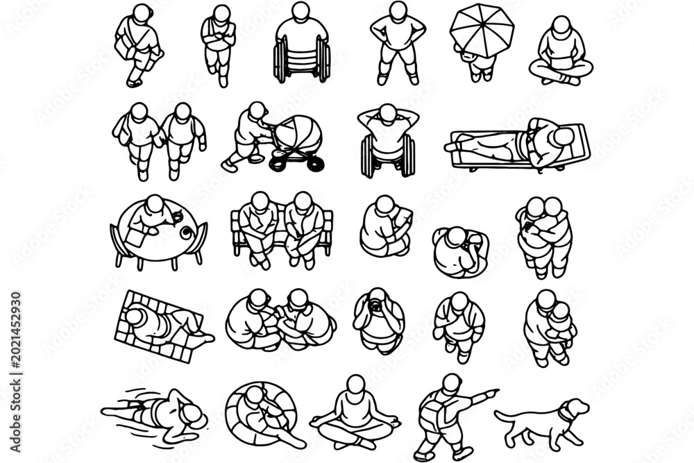 Obraz premium Landscape Planning People Vector Illustration Pack