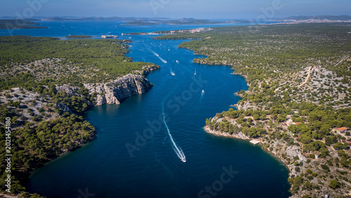 Foto Sea passage to Sibenik, Croatia