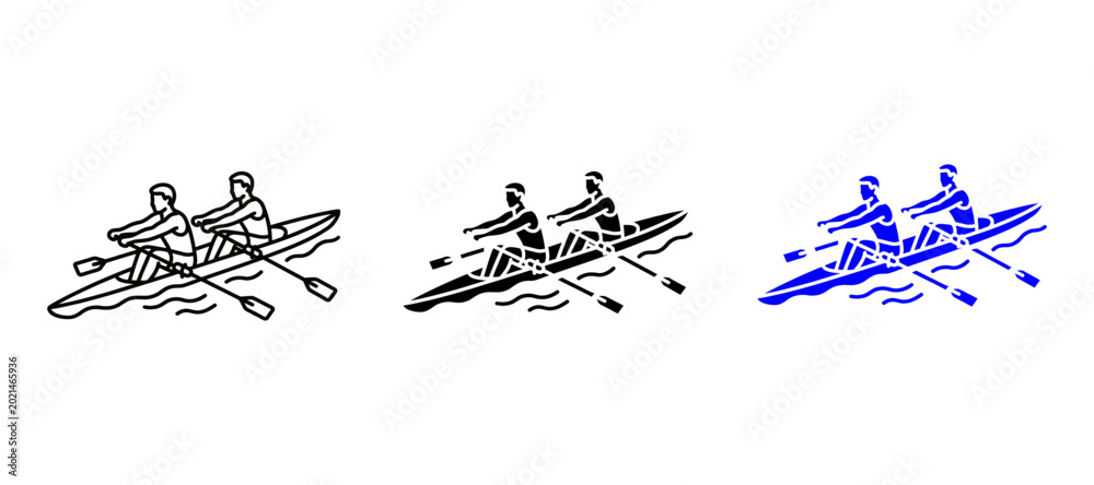Fototapeta premium rowing
