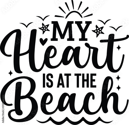 My Heart is at the Beach design