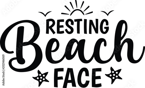 Resting Beach Face design