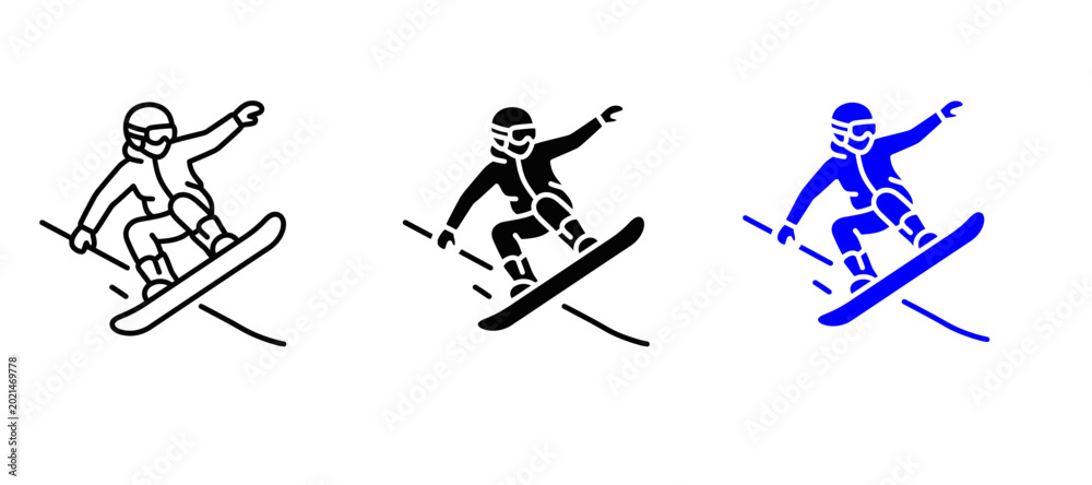 Fototapeta premium snowboarding