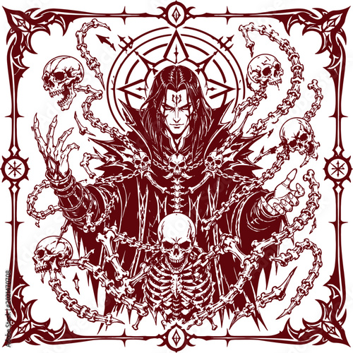 Photos Gothic Demon Lord Magic Art illustration