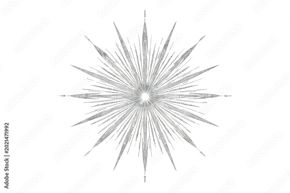 Obraz premium Bright radiating light effect creating a sparkling lens flare with bursting rays and shiny starburst on transparent background