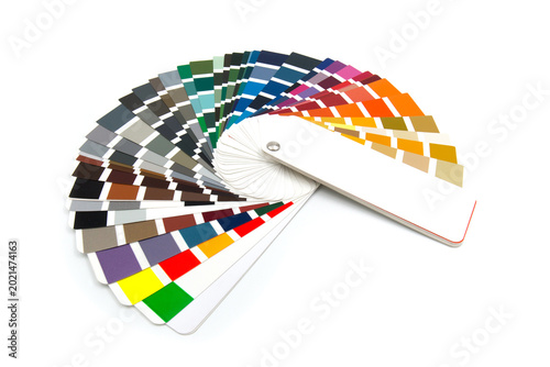 Colorful swatch on white background
