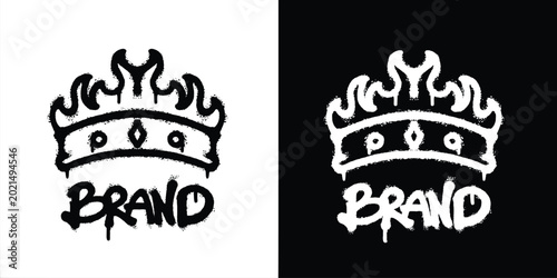 King Of Fire Urban graffiti style logo