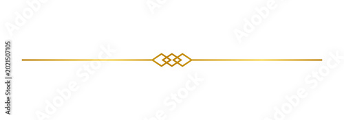 Photos Golden ornamental divider line