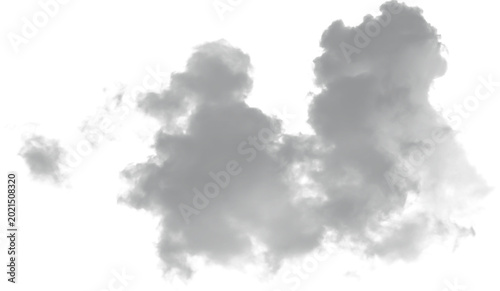 Slika na platnu Cloud tall and powerful with deep shadows for epic game art and posters
