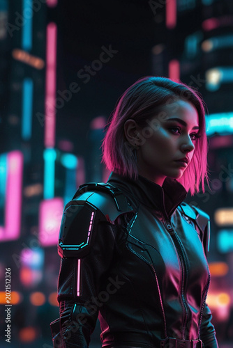 young woman in the city