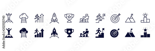 Canvastavla Motivation icon set
