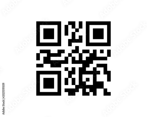Digital QR code label for mobile payment technology png