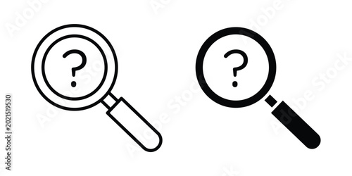 Tableau sur toile Curiosity icon or symbol for web and mobile