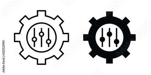 Quadro su tela Mass customization icon or symbol for web and mobile