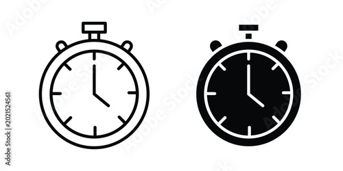 Bilde på lerret Stopwatch icon or symbol for web and mobile