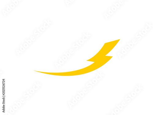 Free Download Lightning line yellow - GFXLoad