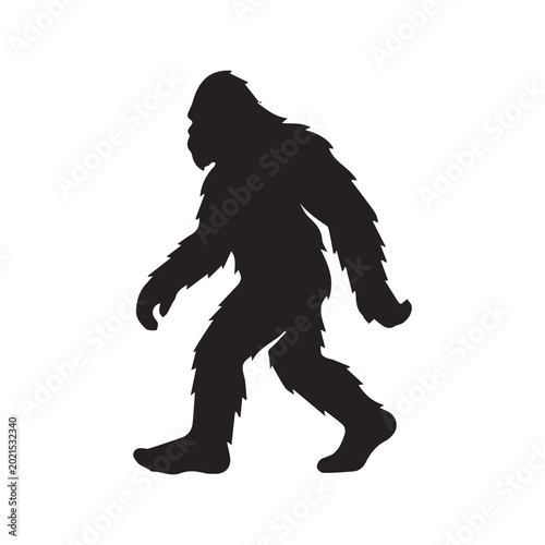 Bigfoot Sasquatch Silhouette Vector Illustration Design
