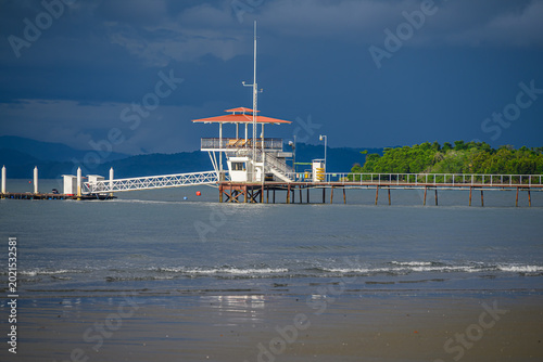 aan de kust bij Puerto Jimenez in Costa Rica
