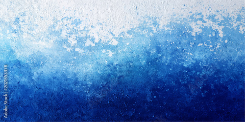 Quadro em tela An abstract watercolor painting with flowing shades of blue, the imagery evocative of the ocean
