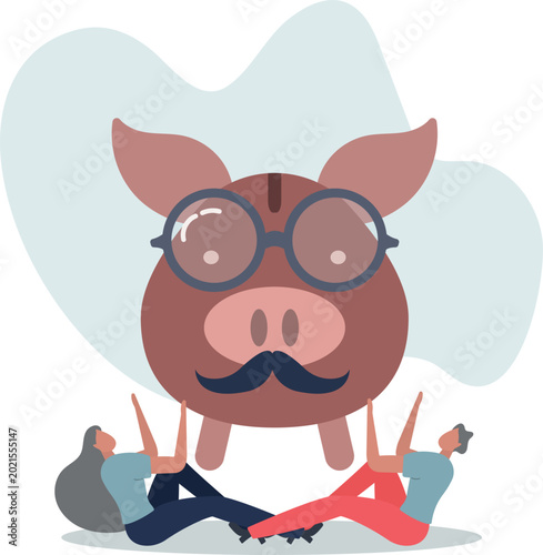 Foto Retirement savings plan, pension fund or investment for elderly, 401k or financial asset for retiree, profit, earning and growth concept,person's life situation and his activities