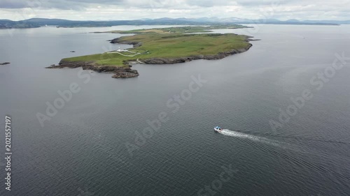 Aerial view of Saint johns Point in County Donegal, Ireland