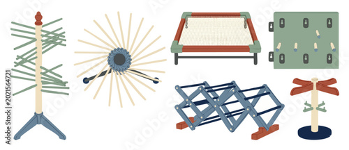 Photos Drying Rack Collection Set, Laundry Organization and Storage Tools, Clothes Hang