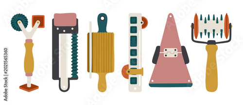 Foto Pasta Tools Set for Ravioli Making Kitchen Utensils for Cooking Dough Cutters an
