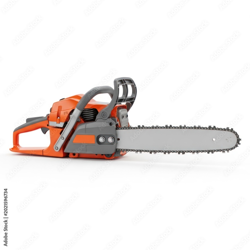 Naklejka premium Powerful, portable gas-powered cutting tool