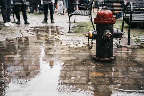 Fotografie fire hydrant in the city