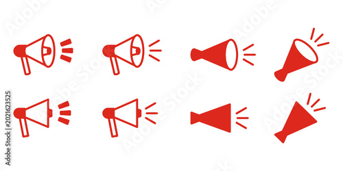 Megaphone icon illustration.
