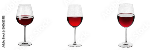 фотографія Wine glass with red wine premium PNG stock photo, realistic luxury crystal goble