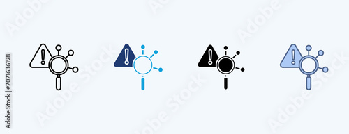 Obraz na plátně Root Cause Multiple Icon Illustration Vector