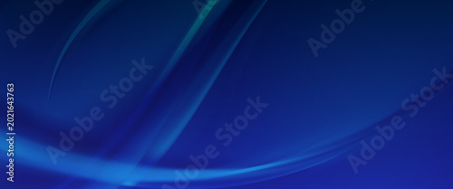 Tableau sur toile Abstract digital blue background with flowing bright energy waves representing t