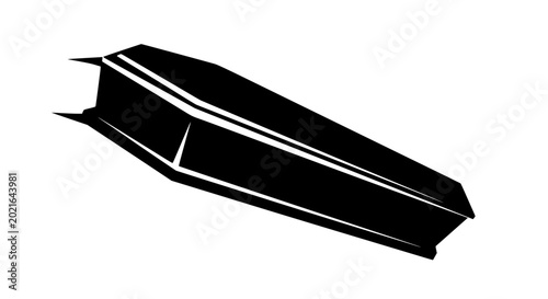 Photos Black Coffin Icon Vector Illustration