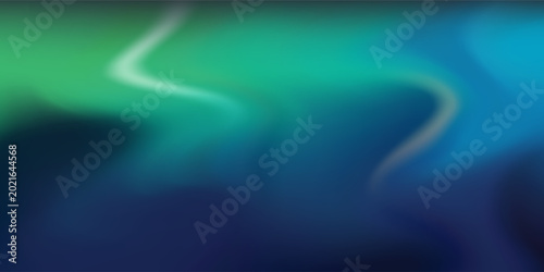 Fotografie A stunning abstract background featuring soft, flowing liquid waves in a deep navy, cyan, and emerald green gradient