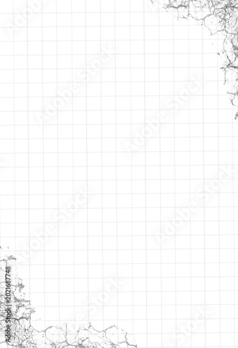 
Aesthetic Grid Graph Paper Background, Minimalist Square Mesh Sheet with Grunge Texture for Technical Drawing and Journaling