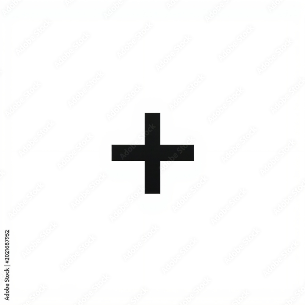 Fototapeta premium white cross on white background