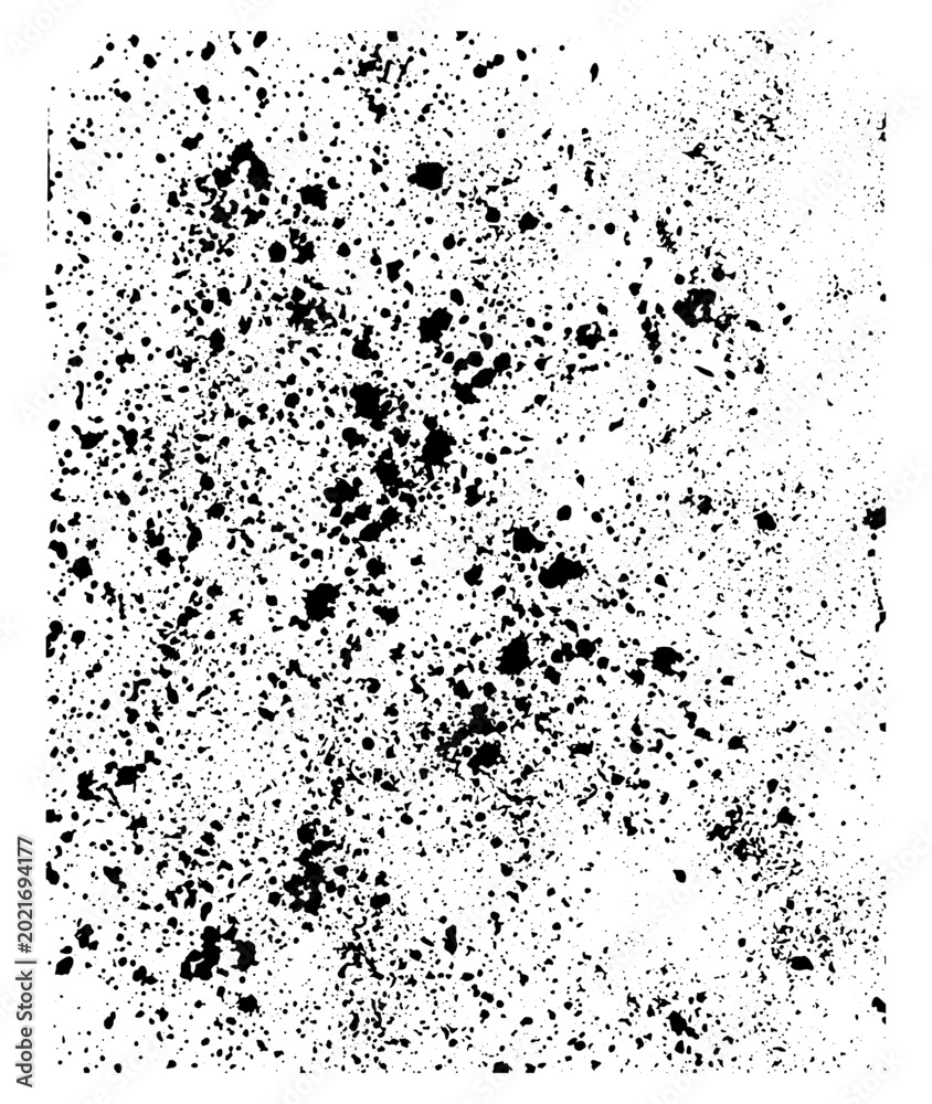 Obraz premium Black Ink Splatter and Gritty Grain Texture